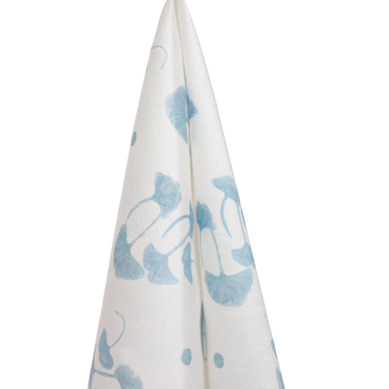 Ginkgo Square Pillow Cover & Insert, 22"H x 22"W, Chadwick Blue Floral