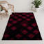 Tapis d'intérieur et d'extérieur à carreaux rouge-611662803
