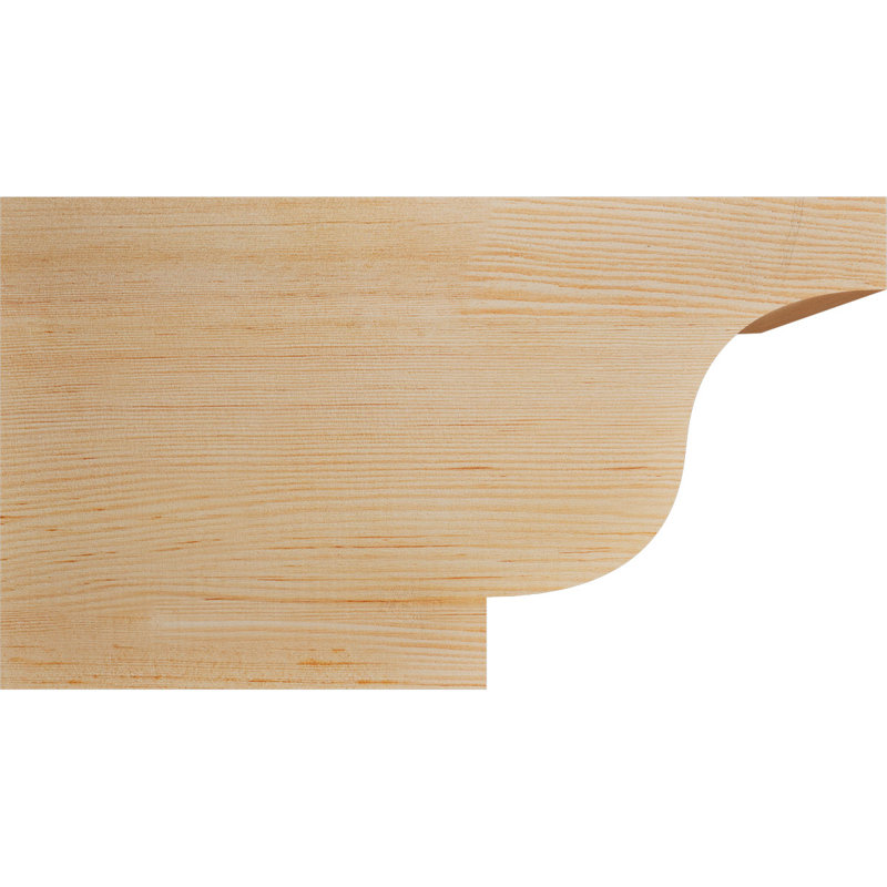 Queue de chevron lisse Newport, Sapin de Douglas, H 10 po x l 18 po x P 5,5 po