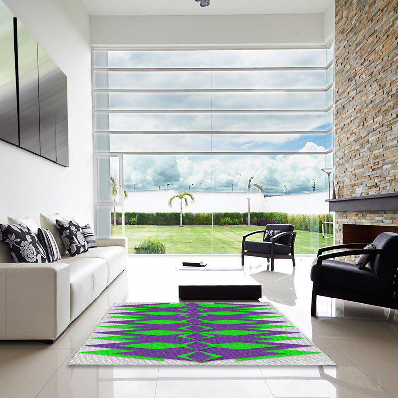 Knowle Geometric Indoor Rug, Square 5'