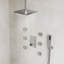 Système de douche thermostatique de plafond, ensemble de robinet de douche carré avec ensemble de pomme de douche et poignée de 12 pouces, ensemble de garniture de valve-79242910