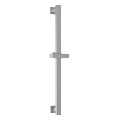 Square Adjustable Shower Slide Bar, Brushed 304 Stainless Steel