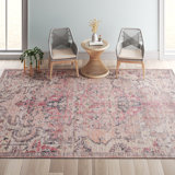 Engelman Oriental Beige/Pink Area Rug