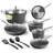 Granitestone Armour Max 14 Piece Hard Anodized Nonstick Durable Cookware Set
