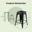Counter Stool with Metal Frame-1802187891-1802187889