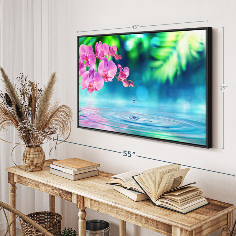 Floral et botanique «Zen Garden Orchid», H 29 po x l 43 po