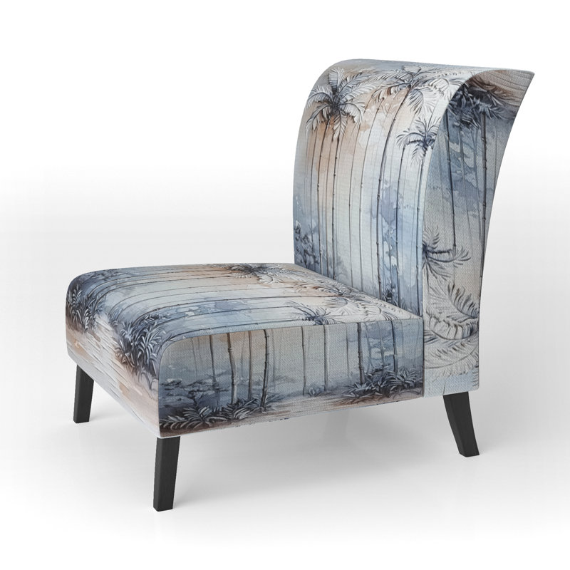 Fauteuil de chambre Palm Trees, Slipper Armless