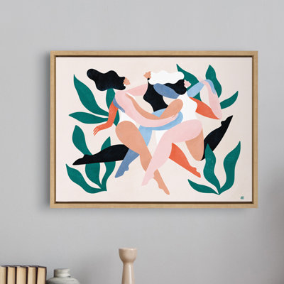 Ingra Take Time To Dance' by Maggie Stephenson - Floater Frame Painting Print on Canvas