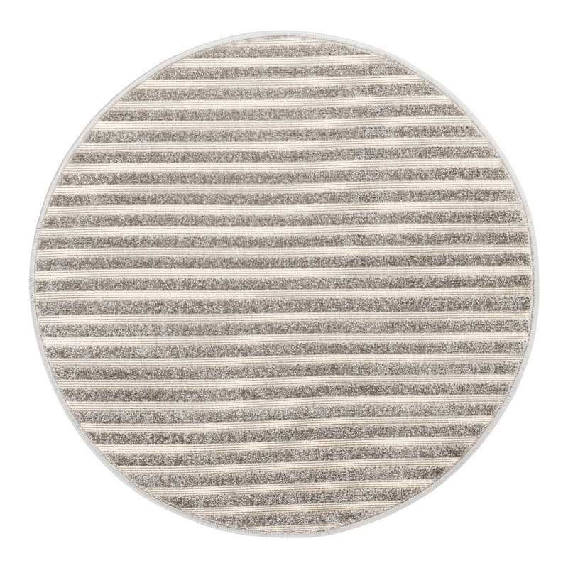 Tapis intérieur / extérieur Sabrina Soto, Rond 3 pi 1 po
