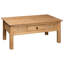 Table basse simple avec rangement en bois massif Arold-820307309