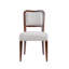 Chaises de salle à manger rembourrées Dallas avec structure en bois d'hévéa-129020350