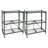 35.4'' W Metal Shelving Unit with Wheels