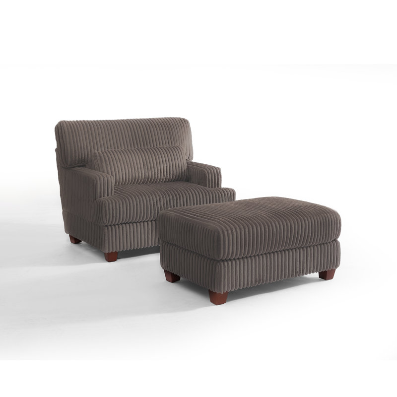 Ermia 92Cm Wide Armchair, Dark Camel Faux Fur