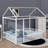 Full Size Metal House-Style Bed Frame-121384818