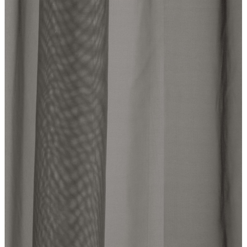 Morganne Sheer Curtain Single Panel, Grey, Width 145 x Drop 137 cm