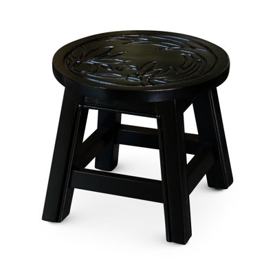 Tabouret en bois Delightful - Fonctionnel comme repose-pieds ou siège pour escabeau élégant