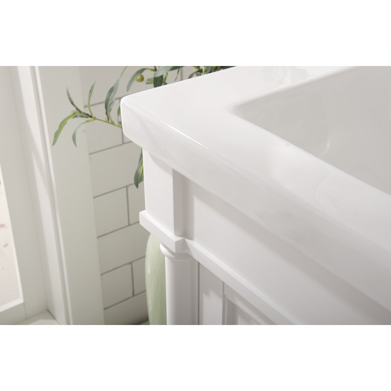 Ensemble de meuble-lavabo simple 24 po Jaida, Blanc