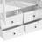 79" H Curio Cabinet With Lights & 8 Drawers