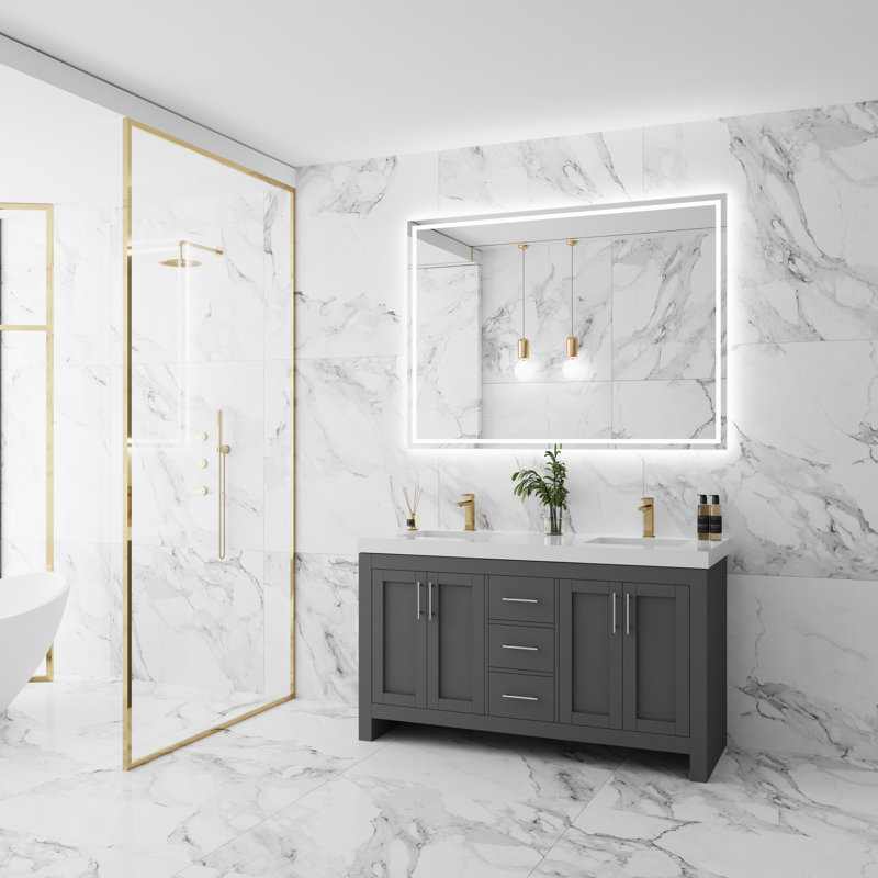 Ensemble de meuble-lavabo double 48 po Amazi