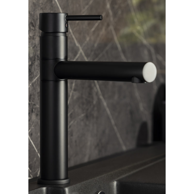 Abode Tower Single Lever Mixertap, Matt Black