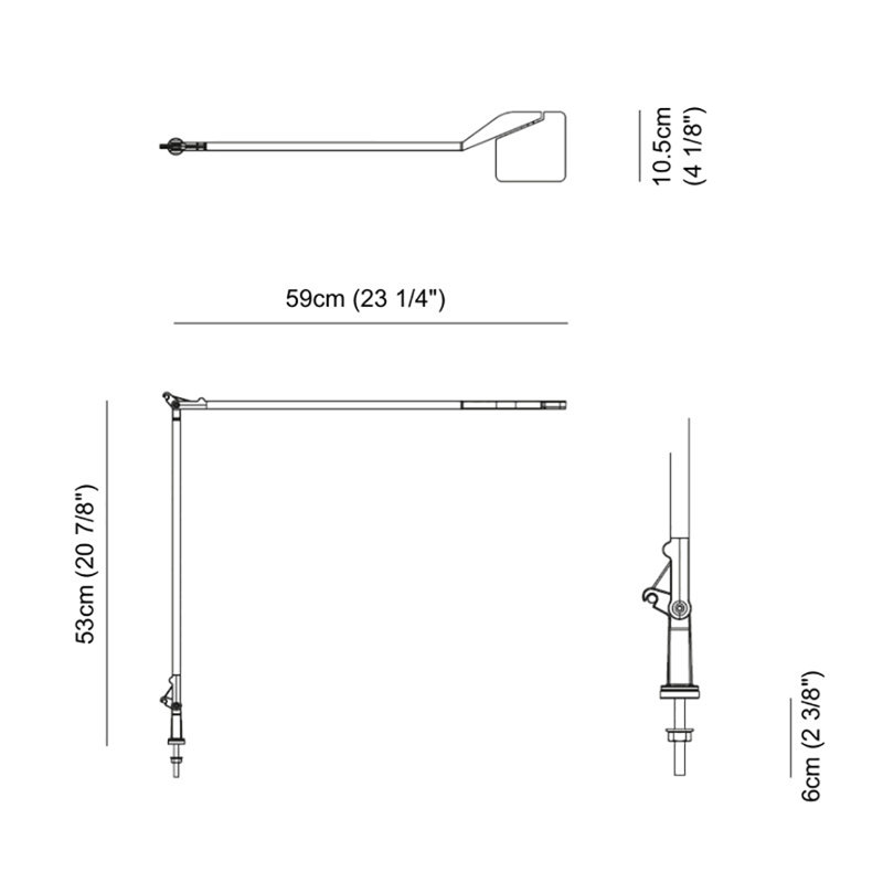 Jackie 20.875" Desk Lamp, White