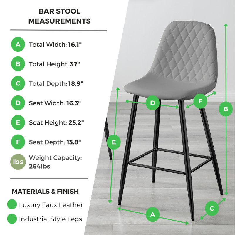 Tabouret de bar Morral Luxury, Cappuccino, Argent