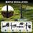 Swivel Campfire Grill 360° Adjustable Fire Pit Grate, Portable Camp Fire Grill for Outdoor BBQ & Camping