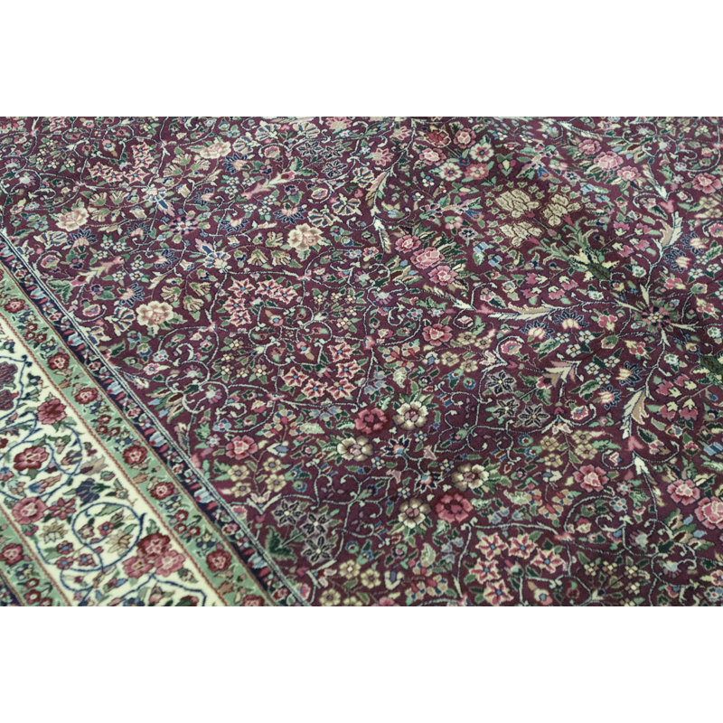 Shah Wool Oriental Area Rug in Green/Gray