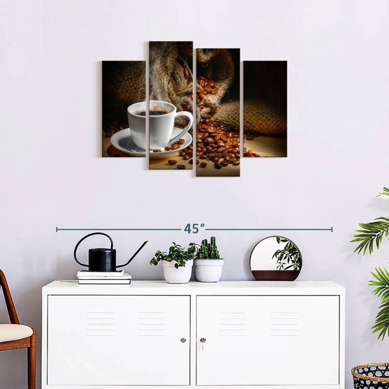 «Freshly Brewed Coffee», reproduction d'art sur toile, H 22 po x l 36 po x P 1 po