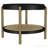 Black Round End Table