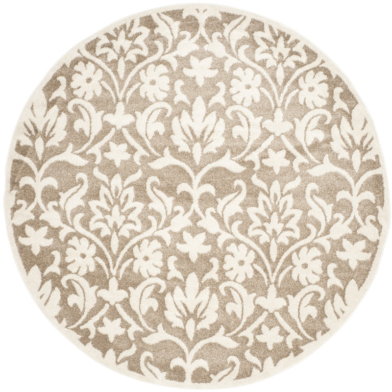 Bastille Performance Floral Rug, Round 5'