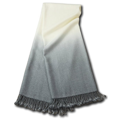 Hand-dyed Ombre Baby Alpaca Throw Blanket