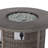 Patio Aluminum Rattan Fire Pit Table