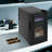 23L Freestanding Electronic Cigar Cooler Cabinet Single-Zone Wine Cooler, 150-Capacity Freestanding Humidor with Glass Door & Digital Display