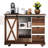 Kitchen Island 55.5", Drop Leaf, Charging Station, Ample Shelf Storage, And Dining Storage Space, Home-414516857