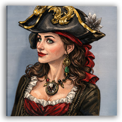 Midnight Corsair Wrapped Canvas Wall Art