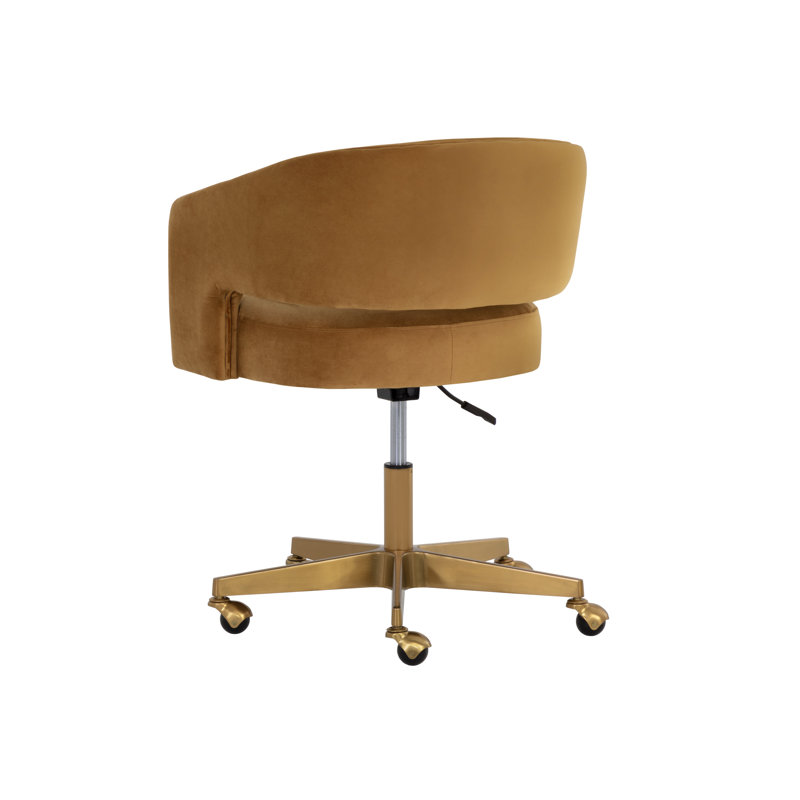 Swivel Office Chair, Gold