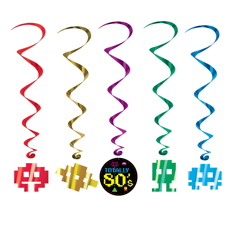 Tourbillons des années 80 - 34 po à 3 pi 4 po, paquet de 6