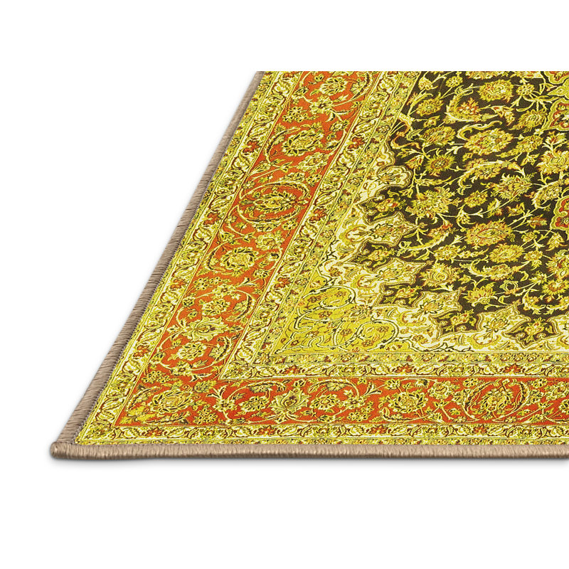 Mekena Washable Oriental Indoor Rug, Runner 2' x 5'