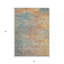 Tapis d'extérieur lavable abstrait bleu sarcelle 3 pi x 5 pi