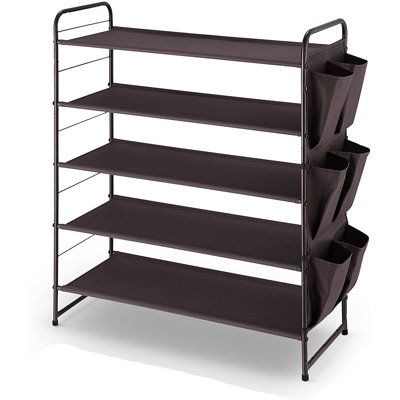16 Pair Stackable Shoe Rack