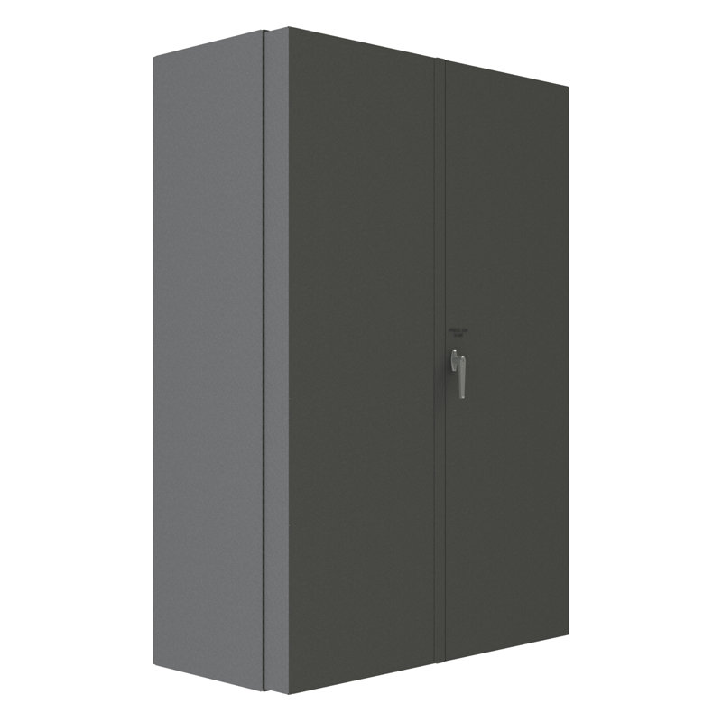 Edmonton Single Storage Cabinet ( 72'' H x 48.13'' W x 24.56'' D), Red