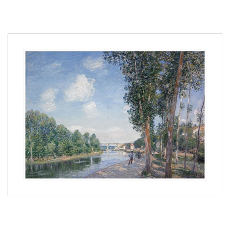 Une Saint-Mammes. «Sol de Juny» par Alfred Sisley, impression giclée sur cadre, H 22,85 po x l 29,5 po