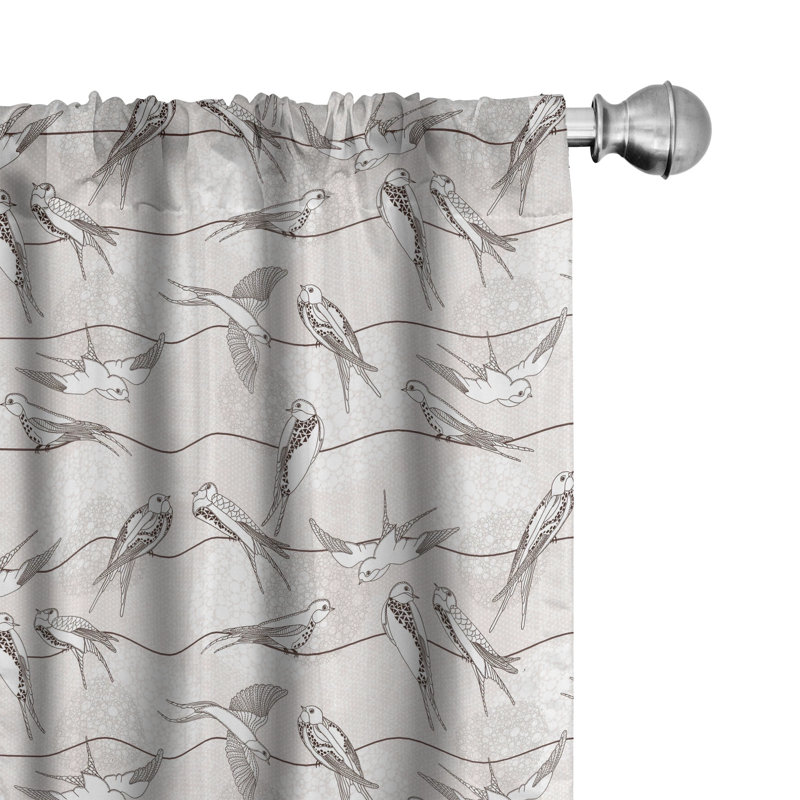 Semi-Sheer Rod Pocket Sliding Panel, 28" x 95"