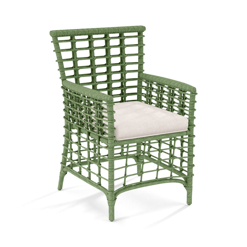 Bridgehampton Arm Chair, Basic Blue, Honey