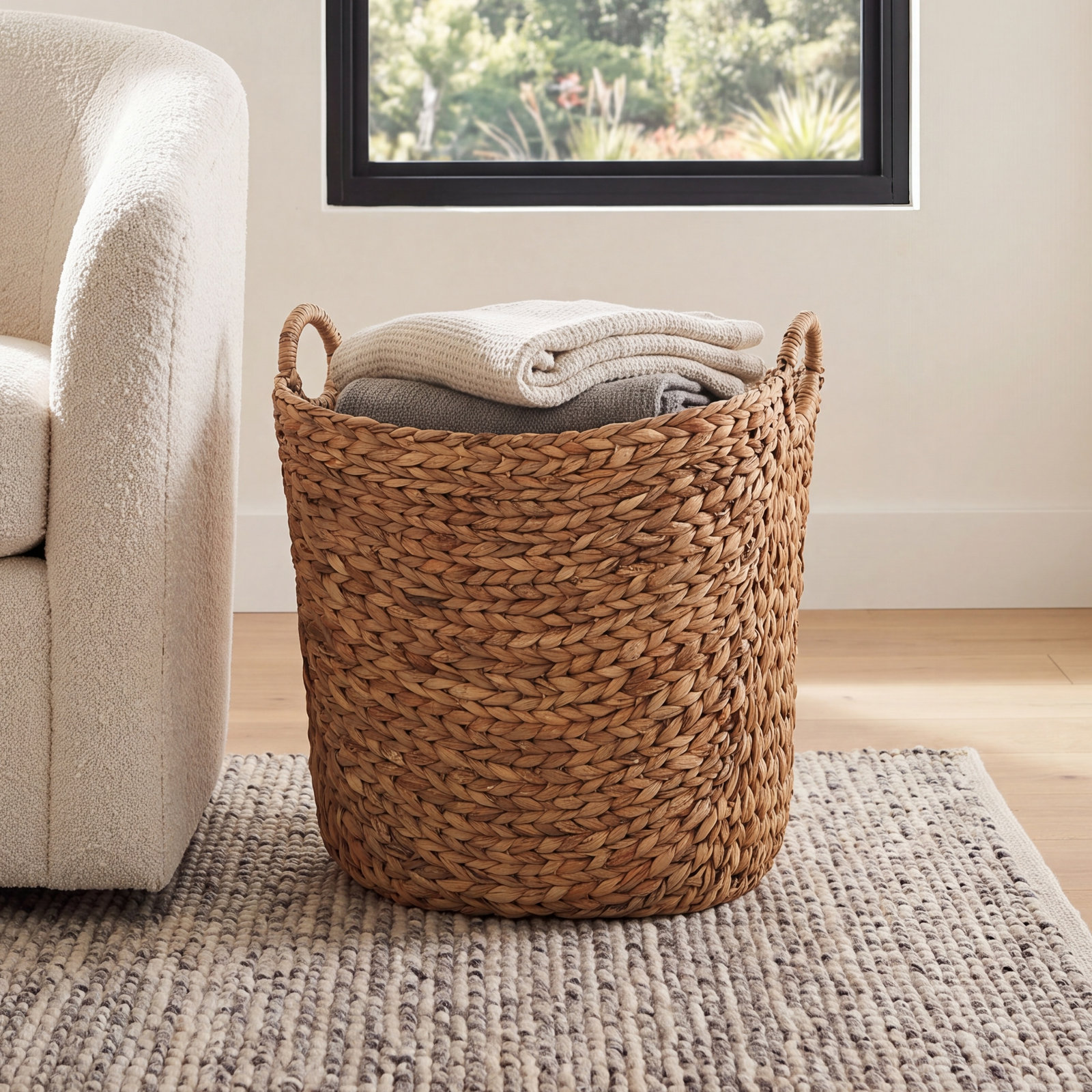 Milnor Handmade Seagrass Storage Bin, 98.94, Brown