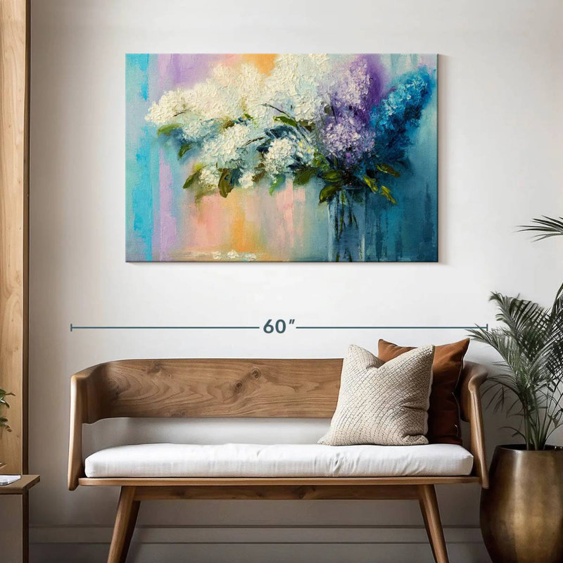 Harnek Lilacs, 30" H x 45" W