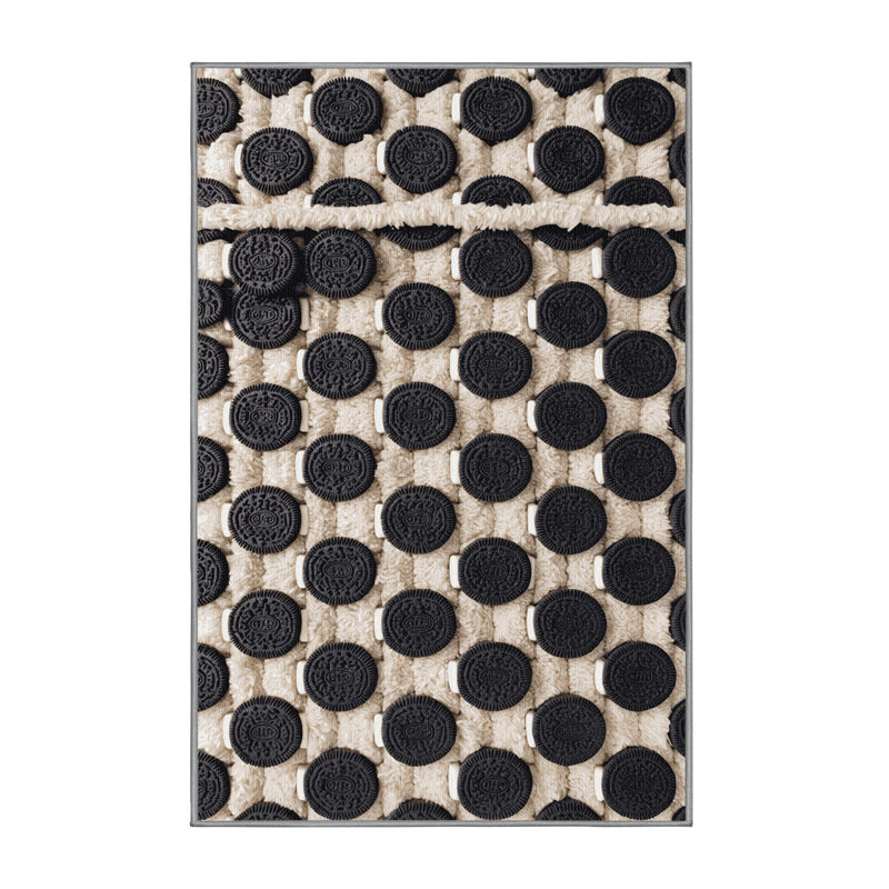  Tapis lavable Oreos Desserts, Rectangulaire 3 pi x 5 pi