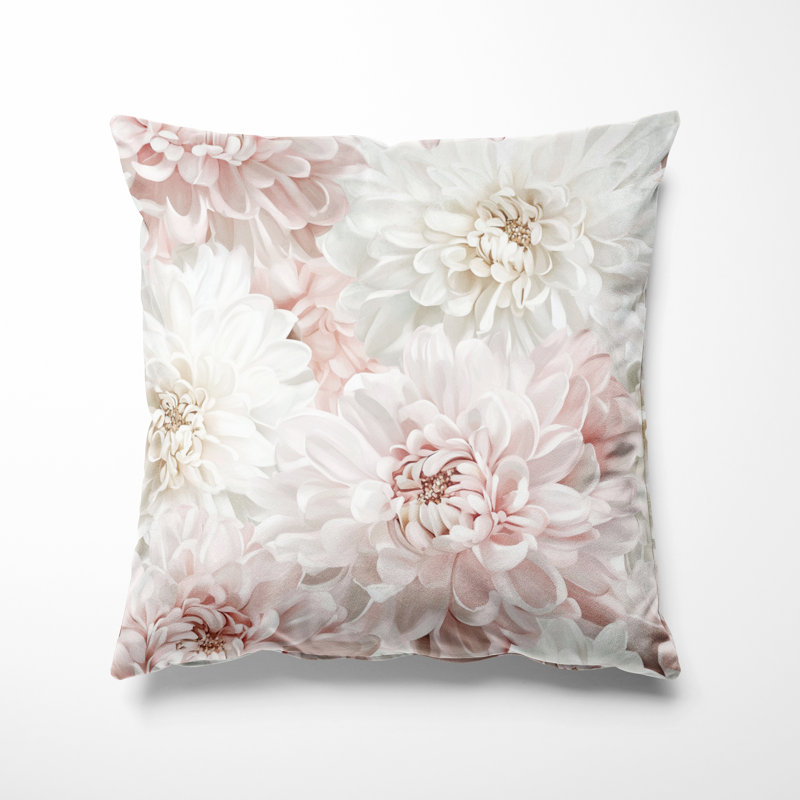 Coussin Floral, H 16 po x l 16 po