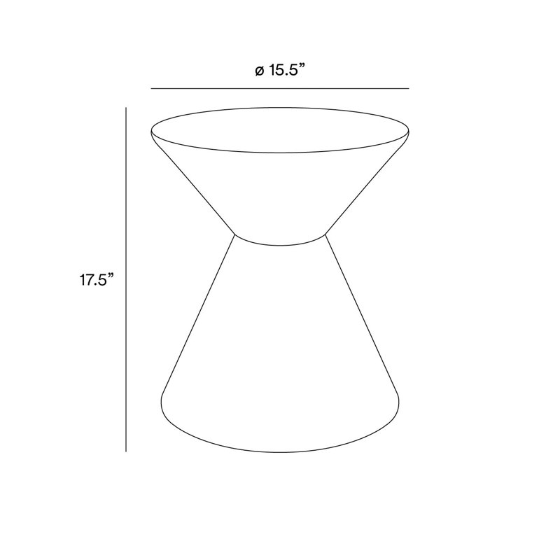 Solid Wood End Table, Coffee